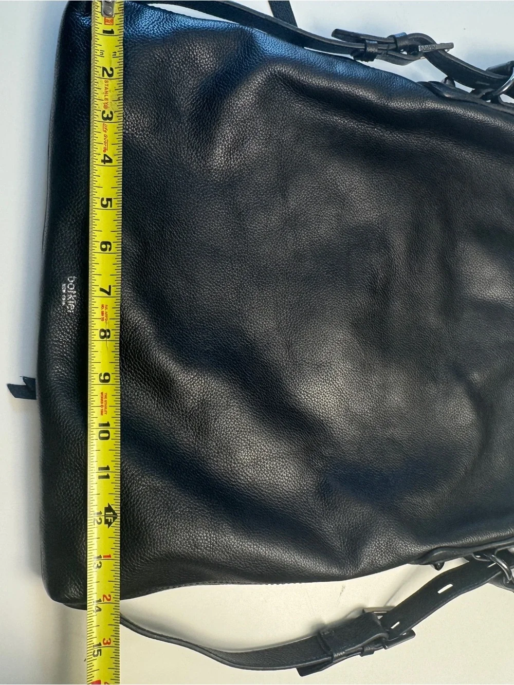Authentic Botkier Chelsea convertible Hobo Backpack, sleek black pebble leather